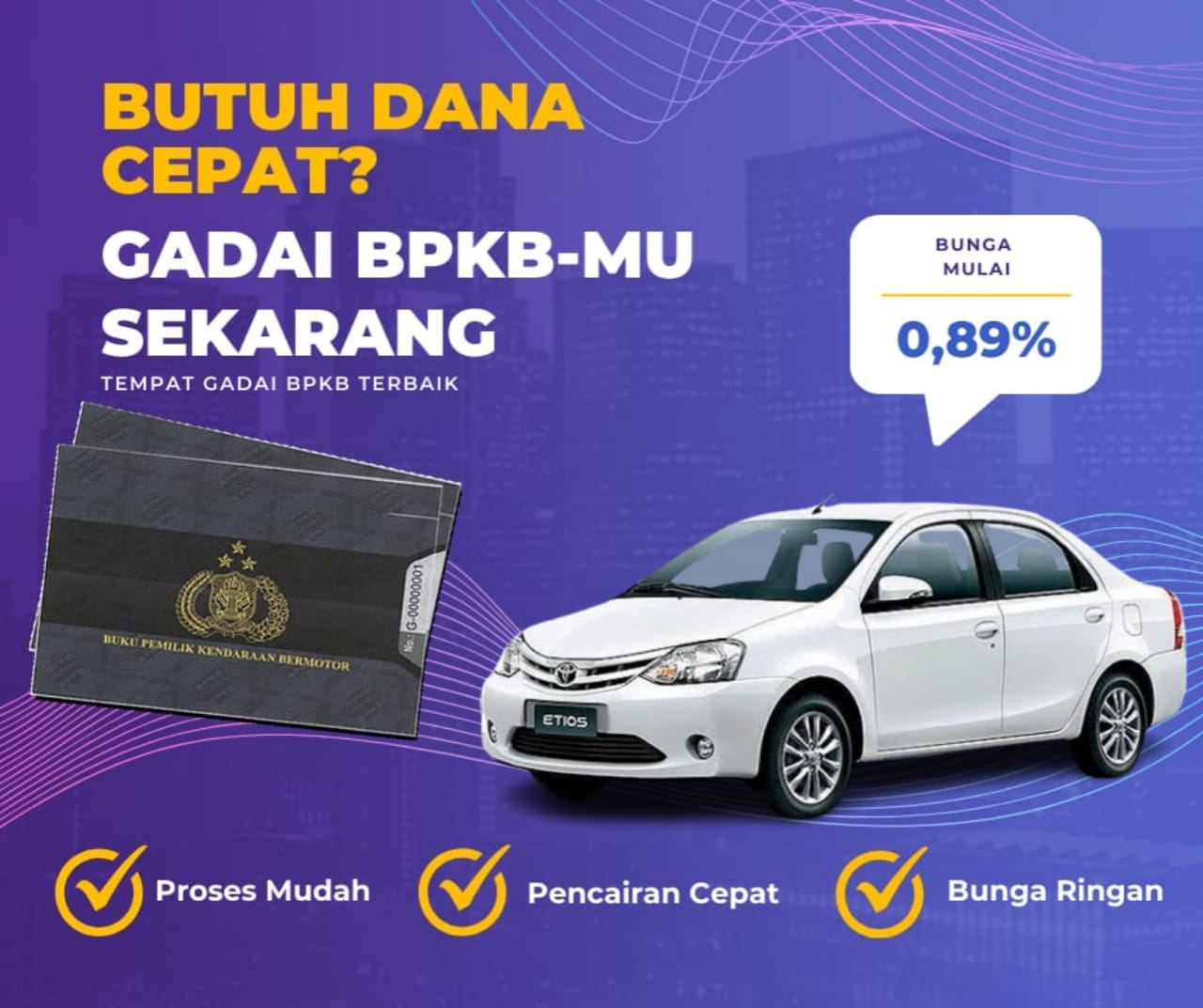 Pinjaman Dana Jaminan Bpkb Mobil Toyota  Etios Dapat Pinjaman Berapa? Seperti Ini Simulasinya